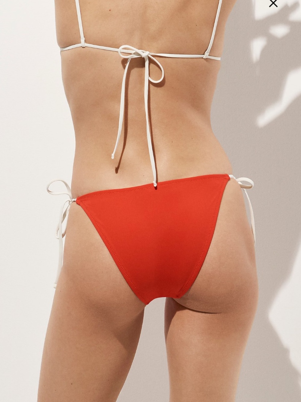 J.Crew Women's Red Tie-Side Bikini Bottom
